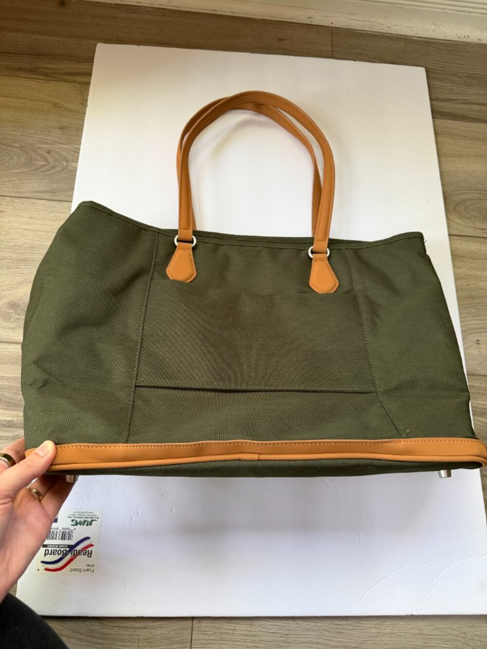 Nordace Siena Pro Tote Bag Grande in Olive - Picture 6 of 8